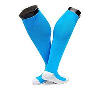 Calcetines De Compresión Antideslizantes Con Suela De Nylon. Azul * 3 Pares