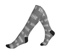 Calcetines De Compresión Bohemio Boho Salvaje Niño Gitano Hippies Antideslizantes Calcetines Vuelos Cómodos Medias Hasta La Rodilla Para Soporte Enfermera Fitness Circulación 50Cm