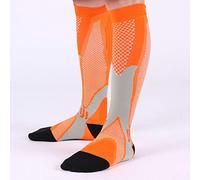 Calcetines De Compresión De Polainas Para Montar Al Aire Libre S/M Naranja * 3 Pares
