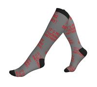 Calcetines De Compresión Es Mi Maldito Cumpleaños Medias Compresion Cómodos Medias Hasta La Rodilla Suaves Calcetines Vuelos Para Fitness Varicosas Atletismo 50Cm