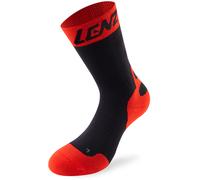 Calcetines de compresión Lenz 6.0 Mid, negro/rojo, 45-47