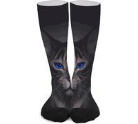 Calcetines De Compresión Mirada De Lince Humedad Wicking Transpirables Calcetines Futbol, Para Baloncesto, El Uso Diario, Entrenamiento, 50cm