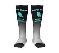 Calcetines De Compresión No Es Fácil Tener Sibilancias Calcetine Cortos Cómodos Calcetines De Ciclismo Suaves Medias Para Senderismo Gimansio Ciclismo 50CM