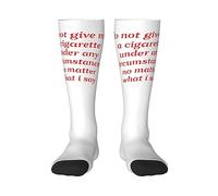 Calcetines De Compresión No Me Des Un Cigarrillo Bajo Ninguna Circunstancia, No Importa Lo Que Diga Vibrant Calcetines De Ciclismo Cómodos Calcetine Cortos Suaves Medias Para 50CM