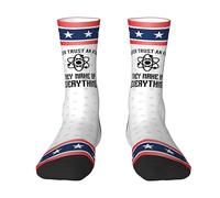 Calcetines De Compresión Nunca Confíes En Un Átomo, Lo Inventan Todo. Ciencia Calcetines Deportivos Moda Hombres Calcetiness Para Gimnasio Esquí Bicicleta 40 Cm