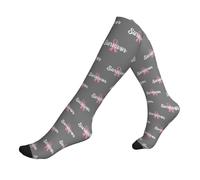 Calcetines De Compresión Página De Inicio Para Supervivientes De Cáncer De Mama Antideslizantes Calcetines Vuelos Antiampollas Deporte Socks Para Circulación Soporte Enfermera Fitness 50Cm