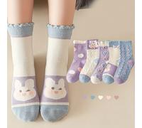Calcetines De Con De Conejito Lindo, Transpirables Y Cómodos, Ideales Para Niñas, Perfectos Para Y Verano