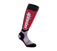 Calcetines de Cross Alpinestars Plus Negro/Gris/RojoL Negro,Gris,Rojo