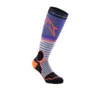 Calcetines de Cross Alpinestars Pro Negro/Gris/PúrpuraL Negro,Gris,Púrpura
