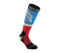 Calcetines de Cross Alpinestars Pro Negro/Rojo/Azul claroS Negro,Rojo,Azul claro