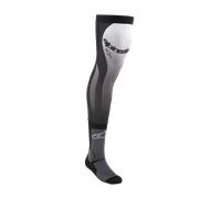 Alpinestars Knee Brace Calcetines de motocross, negro-blanco, tamaño L XL 2XL para Hombres