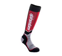 Alpinestars Youth Mx Plus Socks, negro/gris/rojo, M/L