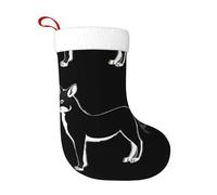 Calcetines de decoración de Navidad con diseño de lobo feroz HJFCZH y trazos simples, decoración del hogar, suaves y cómodos para oficina, árbol de Navidad, chimenea