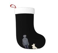 Calcetines de decoración de Navidad con texto en inglés «WHJSHOP it only has you in its eyes», decoración del hogar, suaves y cómodos para la oficina, árbol de Navidad, chimenea