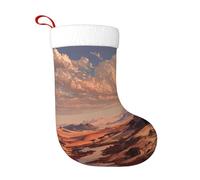 Calcetines de decoración de Navidad con texto en inglés "WHJSSF the Golden Red Desiert", decoración del hogar, suaves y cómodos para oficina, árbol de Navidad, chimenea