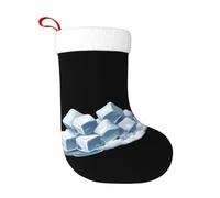 Calcetines de decoración de Navidad, cubitos de hielo en WHJSSF escondidos en las nubes blancas, decoración del hogar, suaves y cómodos para oficina, árbol de Navidad, chimenea