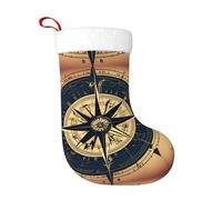 Calcetines de decoración de Navidad, diseño náutico, brújula, mapa, decoración del hogar, suaves y cómodos para oficina, árbol de Navidad, chimenea