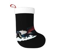 Calcetines de decoración de Navidad, dragón HJFCZH rodeado de humo, decoración del hogar, suaves y cómodos para oficina, árbol de Navidad, chimenea