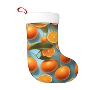 Calcetines de decoración de Navidad HJFCZH con muchas naranjas deliciosas, decoración del hogar, suaves y cómodos para oficina, árbol de Navidad, chimenea