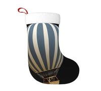 Calcetines de decoración de Navidad WHJSHOP Aerial Love Hot Air Balloon Pattern Home Decor Soft and Comfortable for Office Christmas Tree Chimenea