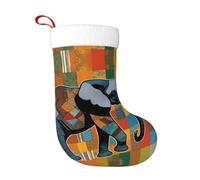 Calcetines de decoración de Navidad WHJSSF con diseño de elefante africano, decoración del hogar, suaves y cómodos para oficina, árbol de Navidad, chimenea