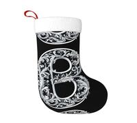 Calcetines de decoración de Navidad WHJSSF con hermosas letras plateadas impresas para decoración del hogar, suaves y cómodos para oficina, árbol de Navidad, chimenea