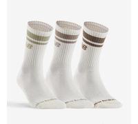 Calcetines de deporte altos New Balance x 3 blancos rayas de color 43/46
