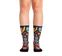 Calcetines de deporte, crossfit, ciclismo, running, Ridefyl Alebrijes ML