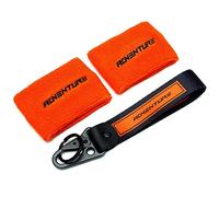 Calcetines de depósito de Freno de Aceite de Fluido Frontal de Motocicleta y Llavero for 1290 Super Adventure R 790 890 1050 1090 1190 1290 Aventura (Color : 2KFBS Orange)