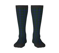 Calcetines De Equipo,Medias Calcetines De Compresión Calcetines Deportivos Novedad Informales 55 CM Para Tartán Unisex Del Clan Escocés Baird