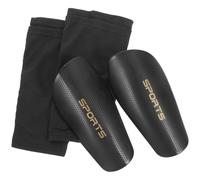 Calcetines de Espinilleras de Fútbol de Poliéster Transpirables Negro | Mangas para Pierna, Absorben Impacto y Protegen, Accesorio Deportivo para Fútbol y Entrenamientos
