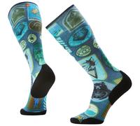 Calcetines de esquí Smartwool Ski Targeted Cushion Explorer Print OTC Talla de calcetines: 42-45 / Color: azul