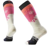 Calcetines de esquí Smartwool W Ski Full Cushion Snowpocalypse OTC Talla de calcetines: 38-41 / Color: blanco/rosa