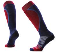 Calcetines de esquí Smartwool W Ski Targeted Cushion OTC Talla de calcetines: 34-37 / Color: azul/rosa
