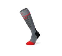 Calcetines de esquí térmicos LENZ heat sock 5.1 toe cap slim fit (grey/red) - Mixed