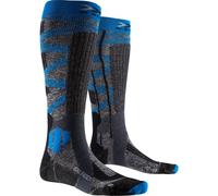 Calcetines de esquí X-Socks Rider Silver 4.0 (gris piedra melange/turquesa) para hombre