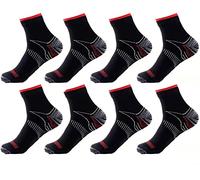 Calcetines de Fascitis Plantar, 8 Pares Transpirables de Compresión de Corte Bajo Para Hombres y Mujeres - Deportivos Para Running y Atletismo Con Uso Médico