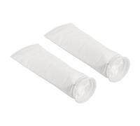 Calcetines de filtro de anillo de 4 pulgadas de 1 micra, paquete de 2 bolsas de malla para piscina, color blanco