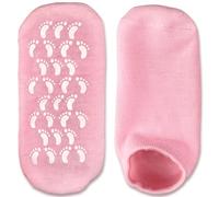 Calcetines de gel hidratante, calcetines con forro de gel suave para hidratación profunda y reparación, calcetines de spa para suavizar y revitalizar pies secos y agrietados, infundidos con aceites