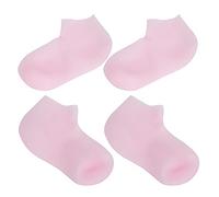 Calcetines de gel para spa, 2 pares de calcetines hidratantes de alta elasticidad Ventilate SEBS Calcetines rosados para el cuidado de los pies Calcetines(XL(42-44))