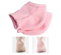 Calcetines de gel para talón, 1 par de almohadillas nutritivas de larga duración para codos y talones secos, calcetines de reparación de talones agrietados para estudiar, dormir, trabajar y leer