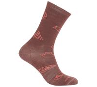 Calcetines de hombre Icebreaker M Mer Lifestyle Ultralight Crew Camp Ess Talla de calcetines: 42-44 / Color: marrón