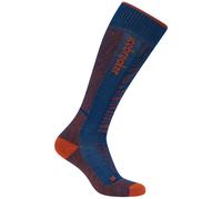 Calcetines de hombre Icebreaker Men Merino Blend Ski+ Medium OTC Mountain Contour Talla de calcetines: L / Color: azul/naranja
