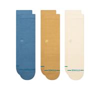 Calcetines de hombre Stance ~ Pack de 3 ~ Icon azul marrón crema