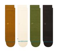 Calcetines de hombre Stance ~ Pack de 4 ~ Icon dorado crema verde azul marino