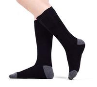 Calcetines de invierno para mujer y hombre, cálidos, eléctricos, con batería recargable por USB, temperatura ajustable, calcetines térmicos de invierno para mujer