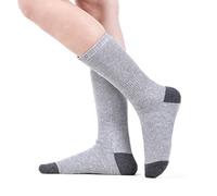 Calcetines de invierno para mujer y hombre, cálidos, eléctricos, con batería recargable por USB, temperatura ajustable, para clima frío, calcetines térmicos para mujer, paquete de tobillo