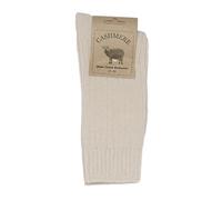 Calcetines de invierno súper suaves y cálidos de cachemir fino y lana merino para hombre (Beige)