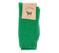 Calcetines de invierno súper suaves y cálidos de cachemir fino y lana merino para mujer (Verde)