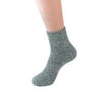 Calcetines de lana cálidos para mujer, lana de punto gruesa, suave, informal, calcetines elegantes de invierno, calcetines largos, ropa interior térmica acogedora para días fríos, fibras naturales de